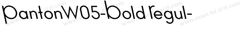 PantonW05-Bold Regul字体转换